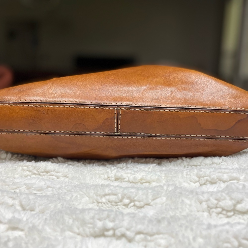 Vintage Michael Kors purse cognac-tan leather hobo bag - Picture 6 of 15